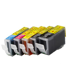 Sada 5ks kompatibilních cartridge CANON PGI-5 a CLI-8 s čipem