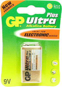 Baterie alkalická 9V GP ultra plus