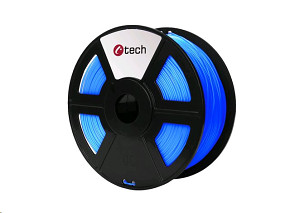 C-TECH filament PLA, 1,75mm, 1kg, fluorescenční modrá