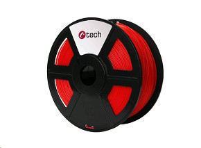 C-TECH filament PLA, 1,75mm, 1kg, fluorescenční červená